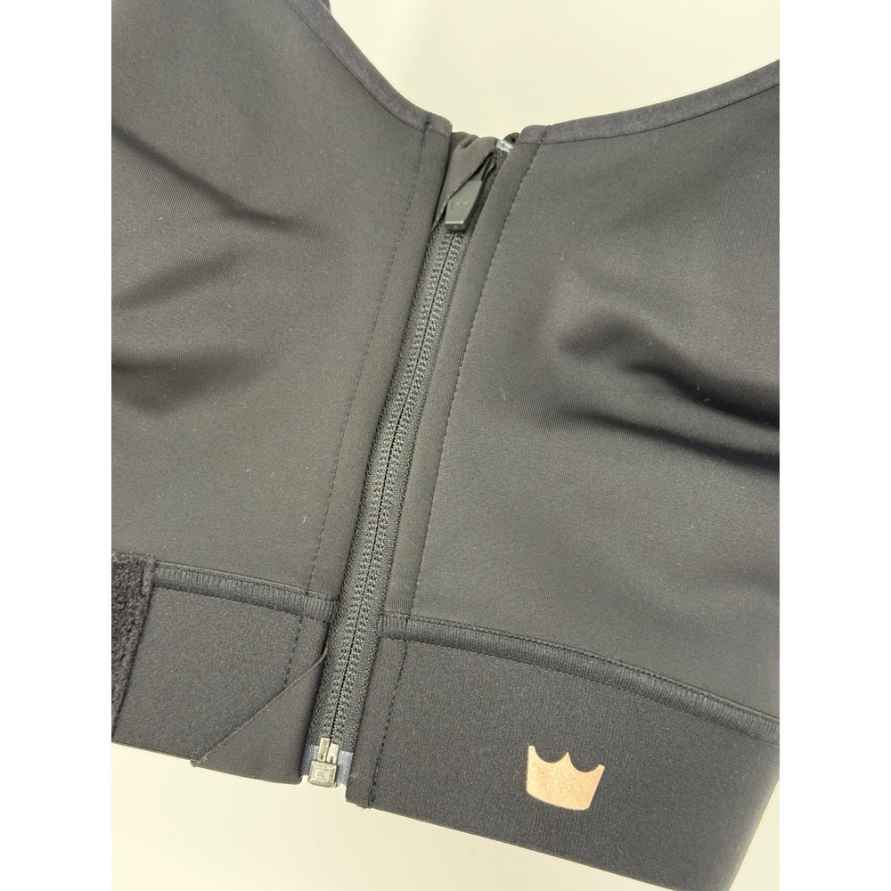 Shefit Ultimate Sports Bra Black Rose Gold Foil Medium Impact Size 2Luxe Gym 2X - Picture 9 of 13
